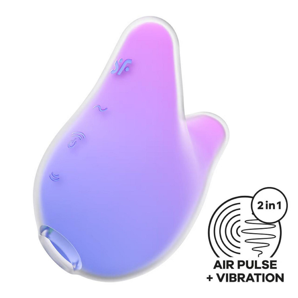 Вакуумний кліторальний стимулятор Satisfyer Mermaid Vibes Violet/Pink, 2 мотори Sex Aura Київ - фото 1