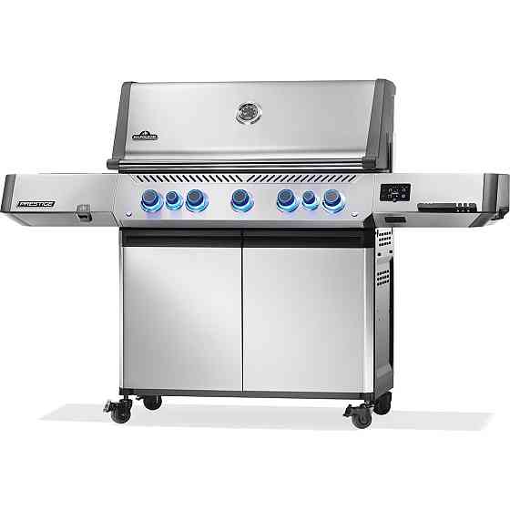 Газовий гриль Napoleon Prestige P 665 Connected з бічною конфоркою Sizzle Zone та вертілем (69632) нерж сталь P665VXRSIBPSS Код: Рівне