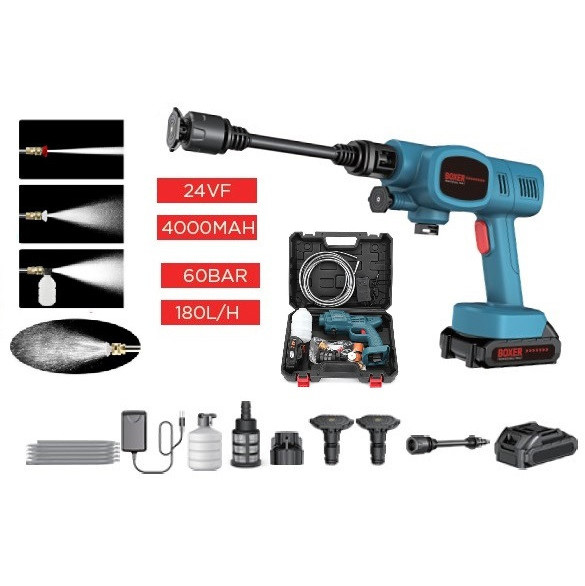 Портативна мийка високого тиску для машини, АКБ мийка для будинку автомобіля дачі WK-80 Івано-Франківськ - фото 1