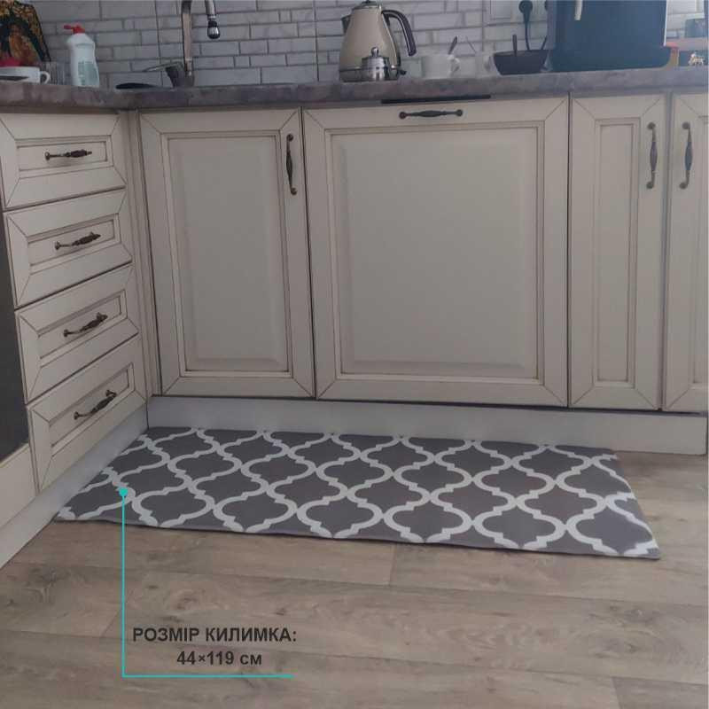 Коврики кухонные Lovely Svi с эффектом памяти нескользящие - водонепроницаемые и эргономичные 44x119x1см Серы Киев - изображение 3