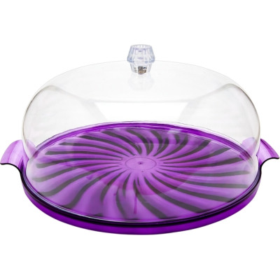 Тортівниця Irak Plastik Kristal Фіолетова (5466) Вінниця - фото 1
