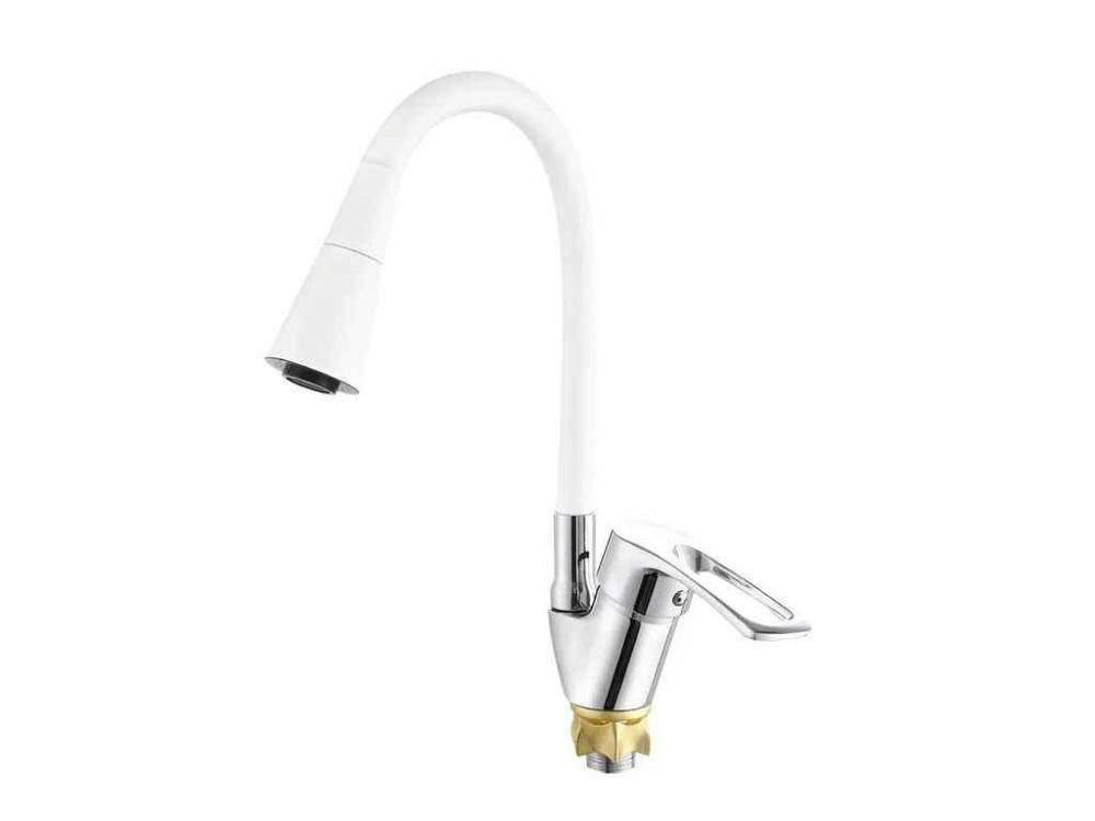 Змішувач на мийку білий YUT 181 REFLECTOR WHITE ТМ ZERIX Київ - фото 1