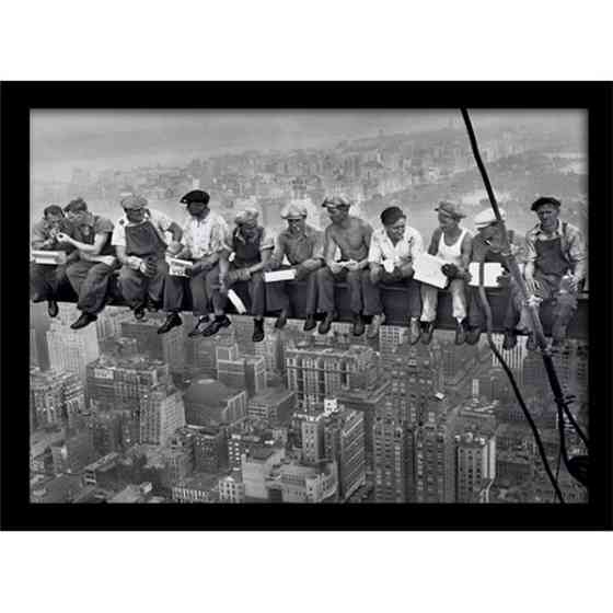 Постер у рамі Lunch on a Skyscraper 30 х 40 см Рівне
