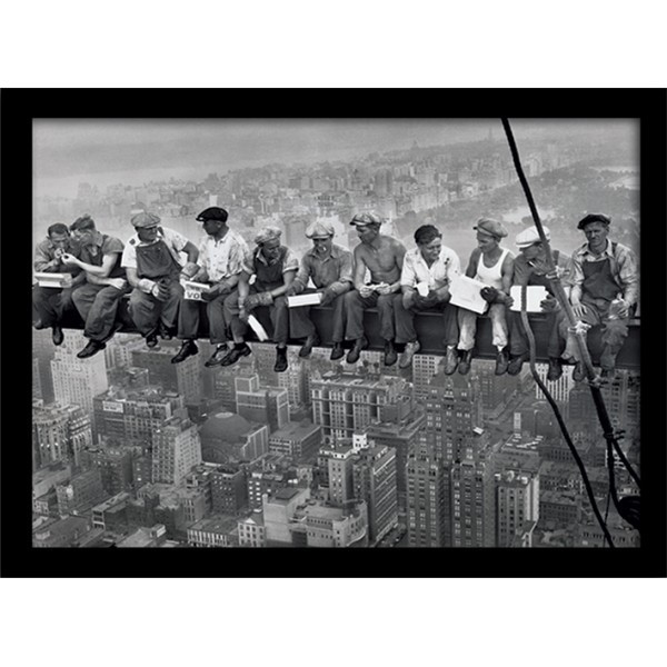 Постер у рамі Lunch on a Skyscraper 30 х 40 см Ровно - изображение 1