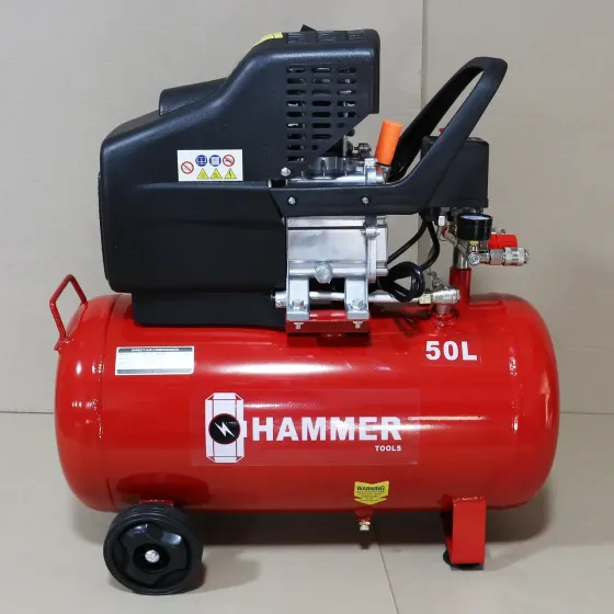 Компресор Hammer HM-143 — поршневий, 260 л/хв, 50 л, 2600 Вт, масляний, гарантія 12 міс Івано-Франківськ