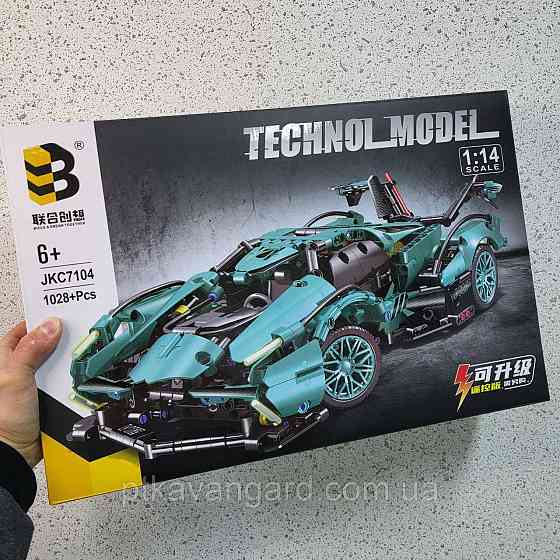 Конструктор автомобиль Ламборгини Визион Гран Туризмо 1028 деталей 1:14 Техник JKC 7104 бирюзовый Хмельницкий