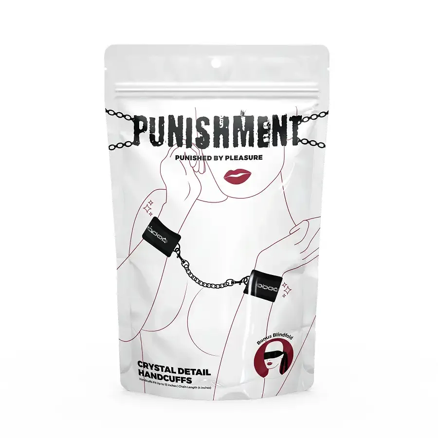 Наручники Punishment - Crystal Detail Handcuffs - Black Львів - фото 3