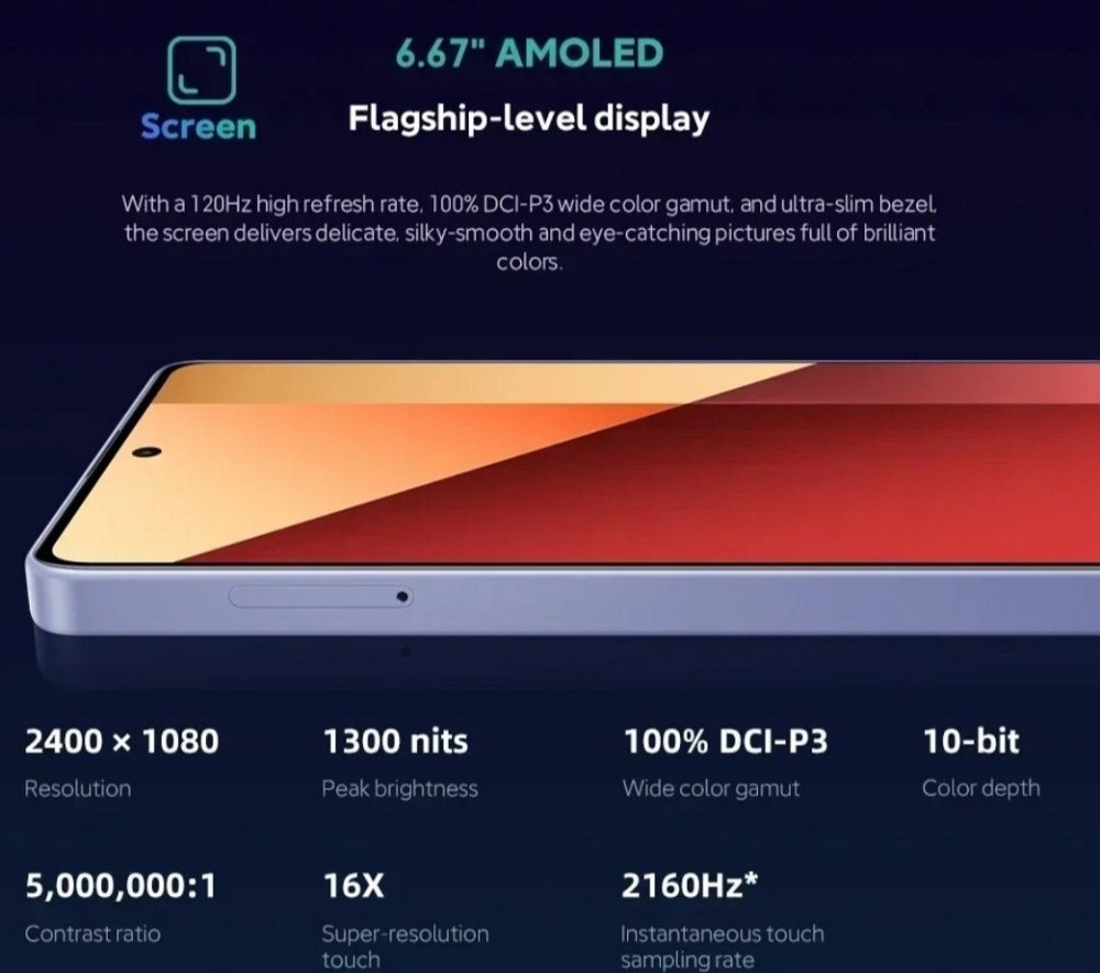 Телефон Redmi Note 13 Pro 8/256Gb Black / Purple G99 200mp 120Hz. Amoled 2K FHD. Київ - фото 1