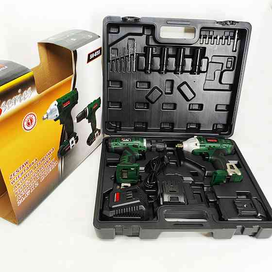 Набори інструментів для авто, Бюджетний надійний шуруповерт, Шуруповерт з набором біт в кейсі CV-29 Львів