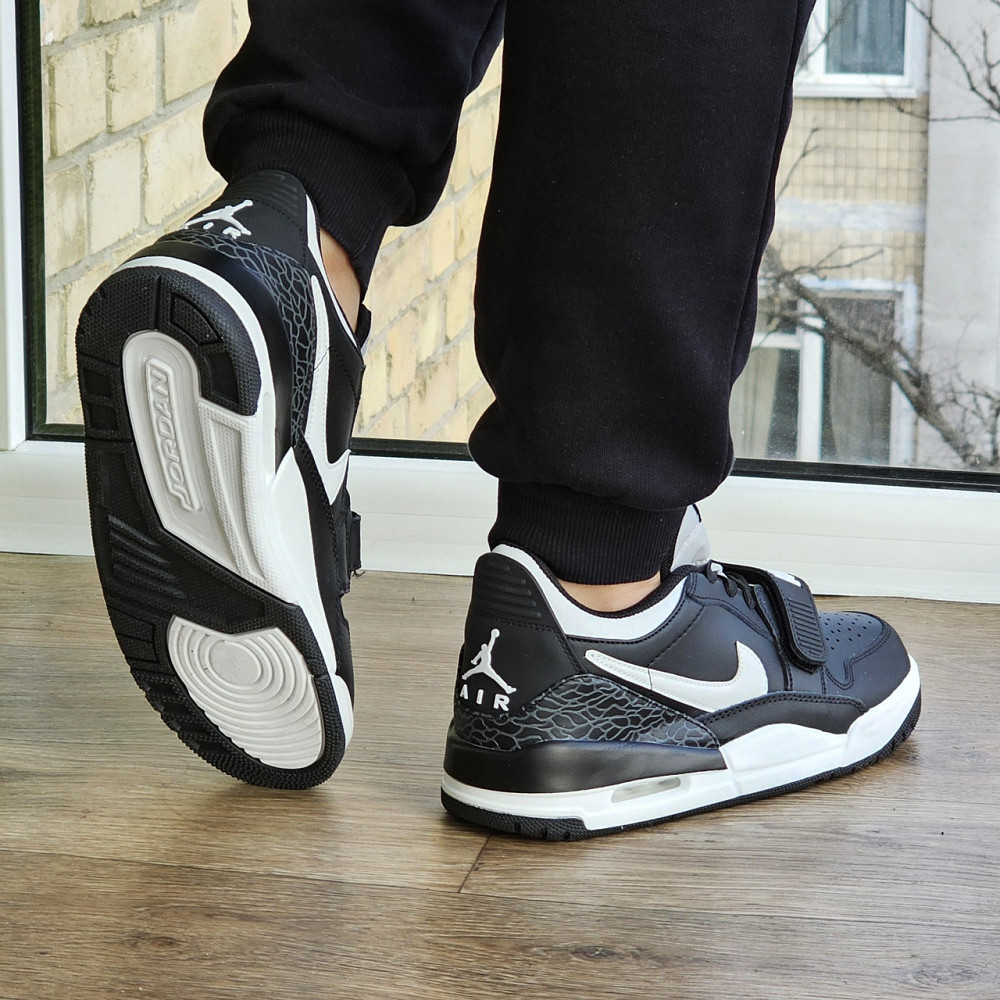 Чоловічі Термо Кросівки Nike Jordan Чорні Шкіряні Джордан Найк Єврозима (розміри:41,42,43,44,45) Відео Огляд Дніпро - фото 5