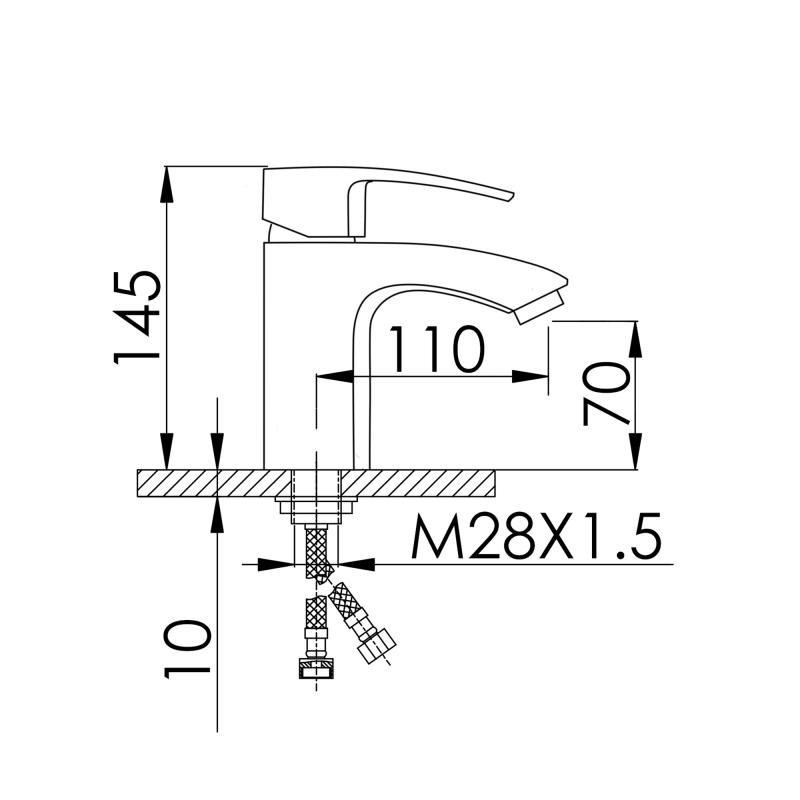 Смеситель для раковины Qtap Swan Eco QTSWA270CRM45532 (k35), однорычажный, низкий, Chrome Харьков - изображение 2