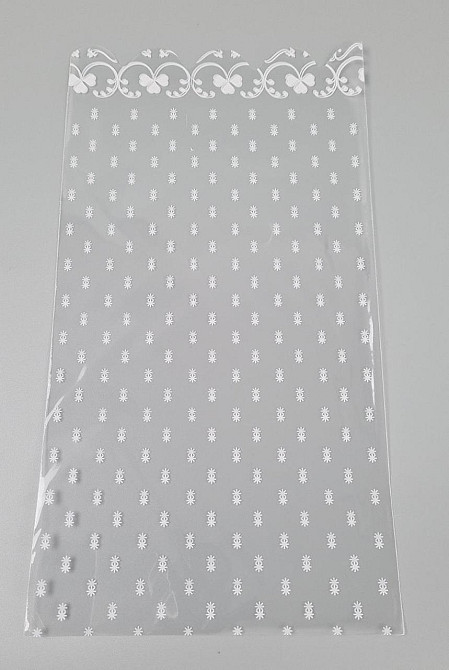 Пакет с рисунком для упаковки подарков   (15*30) №380(1) (ажурный) 