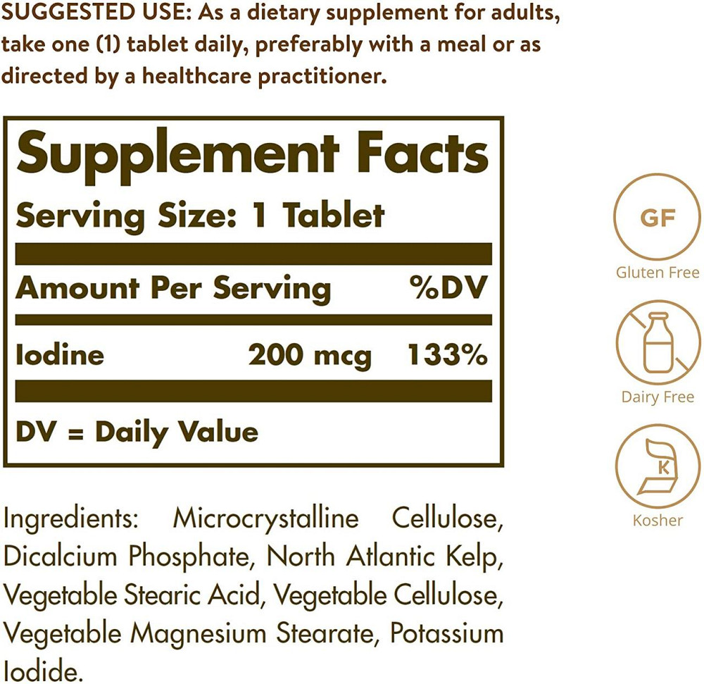 Ламінарія йод Solgar Kelp 250 таб Київ - фото 2