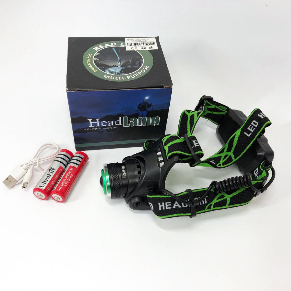 Головной фонарь с зарядным устройством, Фонарик налобный мощный, Яркий светодиодный мощный фонарь BU-35 Киев - изображение 5