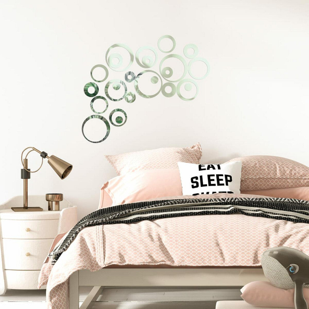 Зеркальный декор акриловый самоклеющийся серебро, 24шт (D) SW-00002523 Днепр - изображение 5