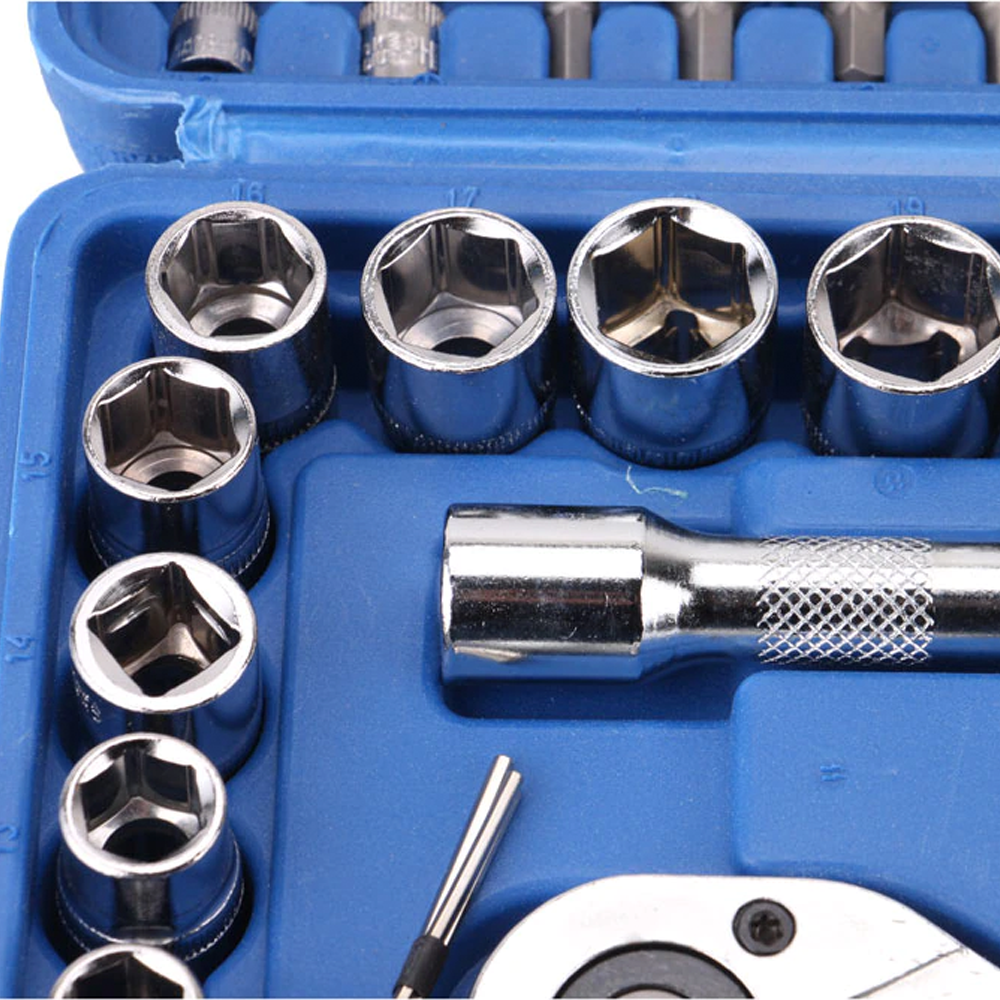 Універсальний набір інструментів 108 предметів у кейсі (1/4" та 1/2") / Набір торцевих головок та ключів Київ - фото 7