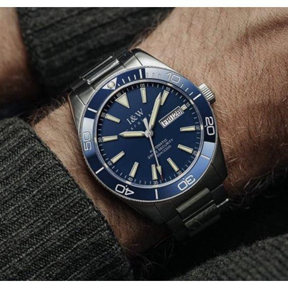 Годинник чоловічий механічний наручний Carnival BlueMarine 10 Bar (Сріблястий) Вінниця - фото 4