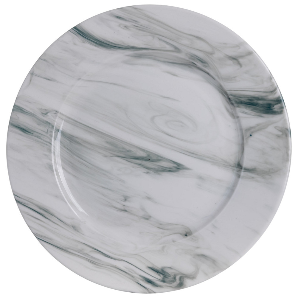 Столовий набір посуду тарілок і чашок 16 предметів на 4 персони Marmor порцеляновий, обідній столовий сервіз тарілок MD-16-2G Коломия - фото 4