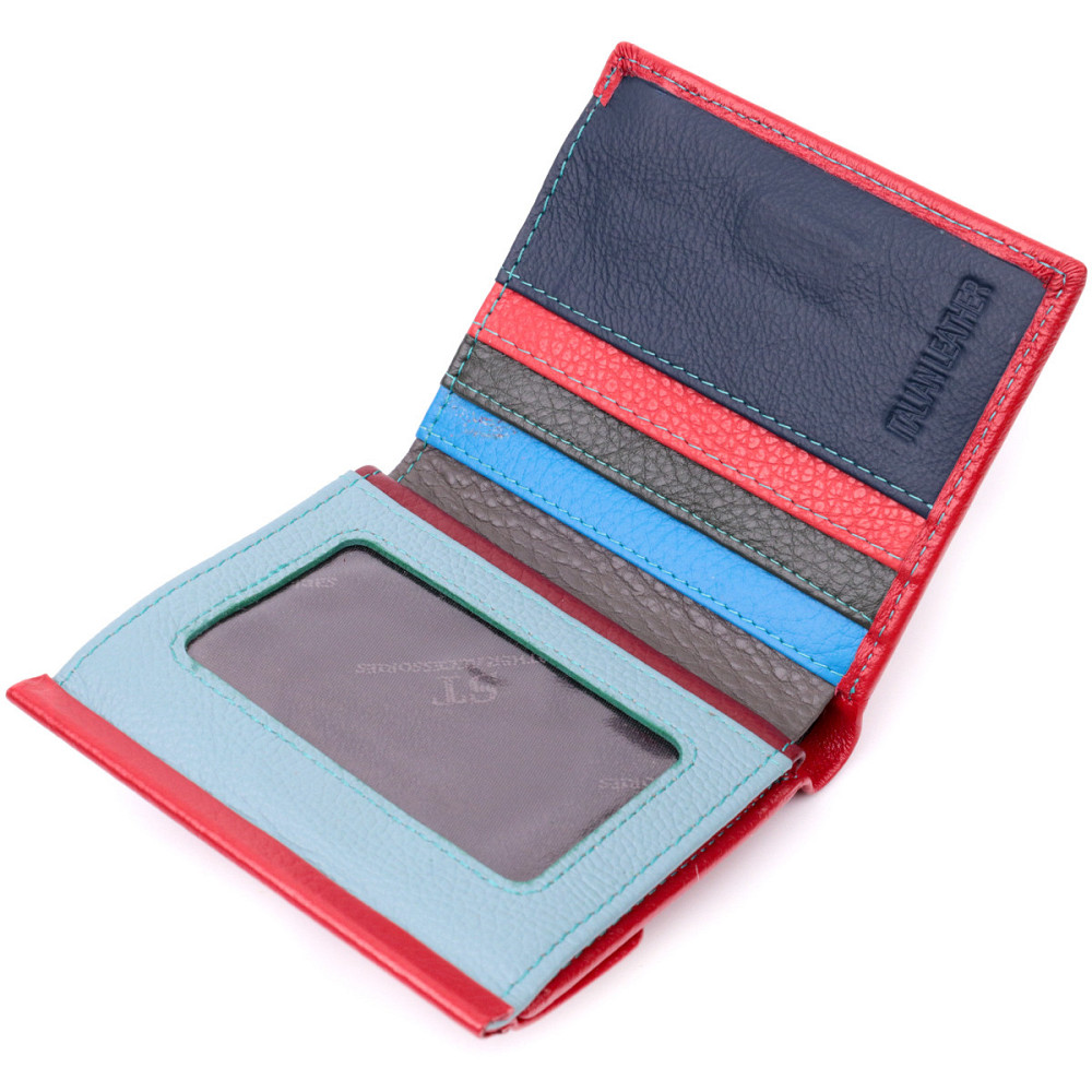 Женский кошелек среднего размера из натуральной кожи Красный (ST Leather) Киев - изображение 9