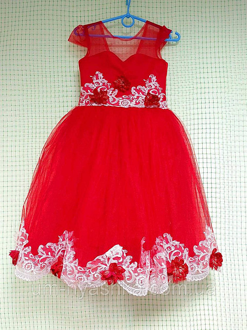 Дитяча синя сукня 3Д-Мереживо 104-122 Кривий Ріг - фото 3