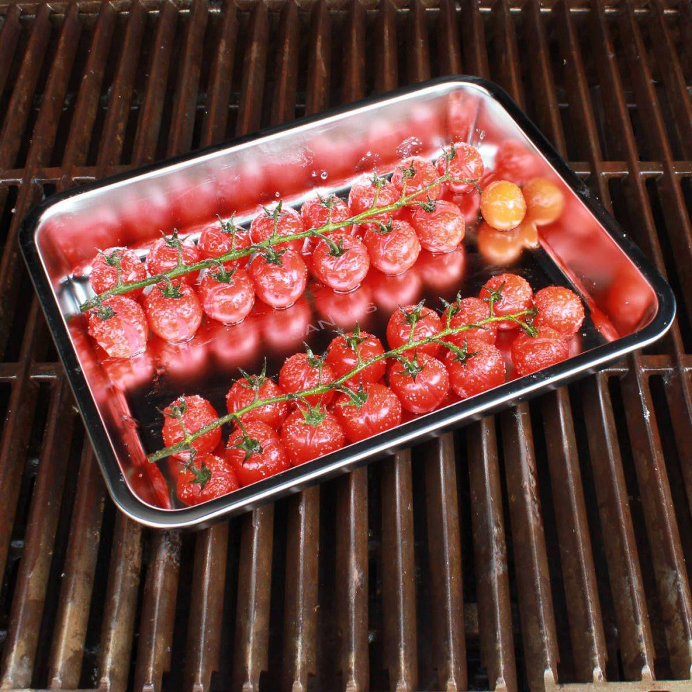 Піддон з нержавіючої сталі для гриля SANTOS, малий, 26,9 х 4 х 20,9 см 899416 Код: 010978 Рівне - фото 2