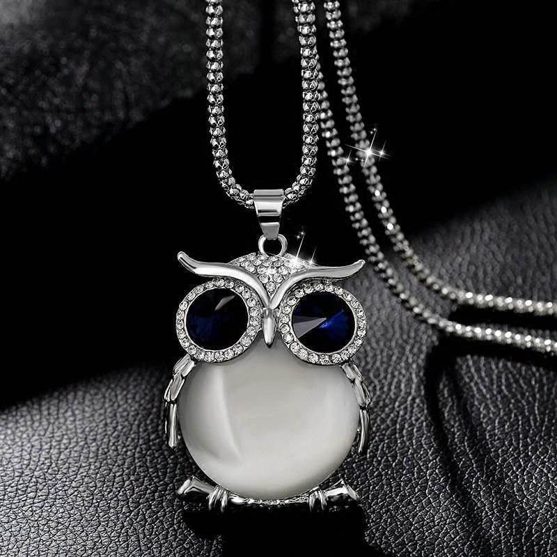 Подвеска Сова с цепочкой женская 70 см разноцветный Киев - изображение 7