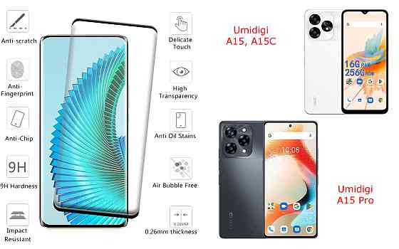 Захисне скло HyperGlass Pro для Umidigi A15, A15C, A15 Pro – максимальна чутливість та захист Київ
