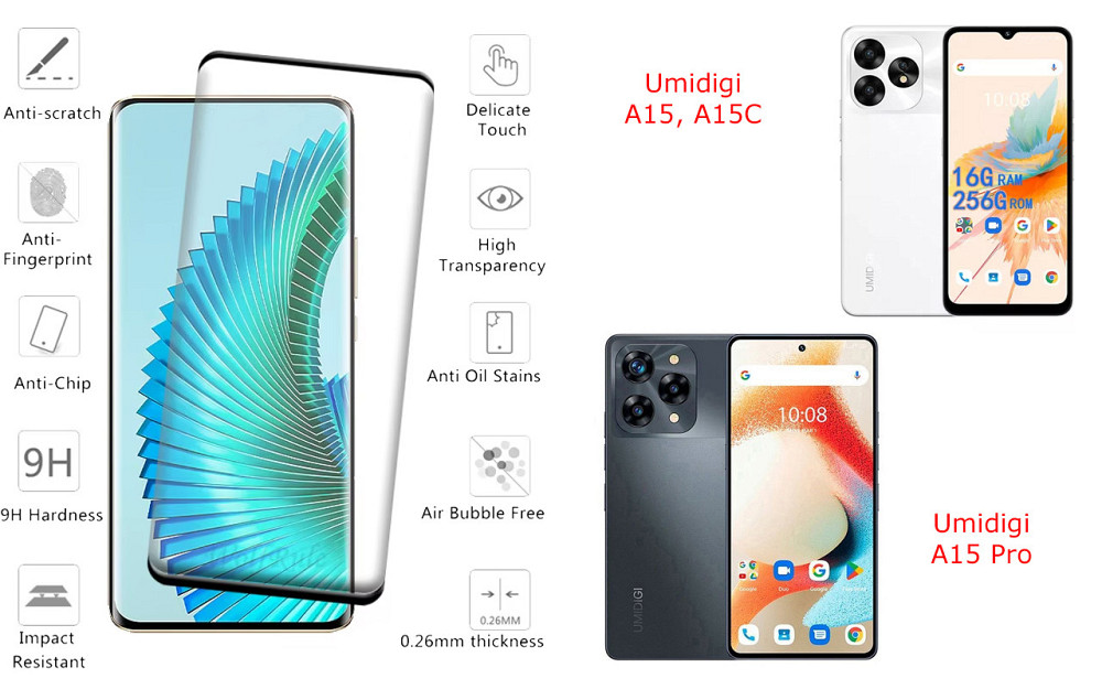 Защитное стекло HyperGlass Pro для Umidigi A15, A15C, A15 Pro – максимальная чувствительность и защита Киев - изображение 2