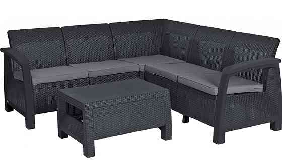 Комплект садой мебели Keter Bahamas Relax, графит - прохладный серый Киев