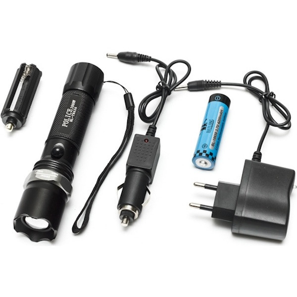 Многофункциональный тактический фонарь Bailong, Светильник с светодиодным зарядным портом HU-24 Львов - изображение 1