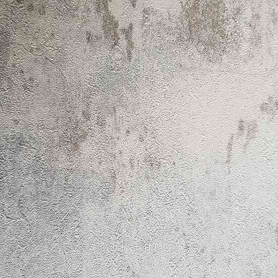 Обои метровые винил на флизелине Decowall Retro под бетон под штукатурку структурные белые молочные с серебром Киев