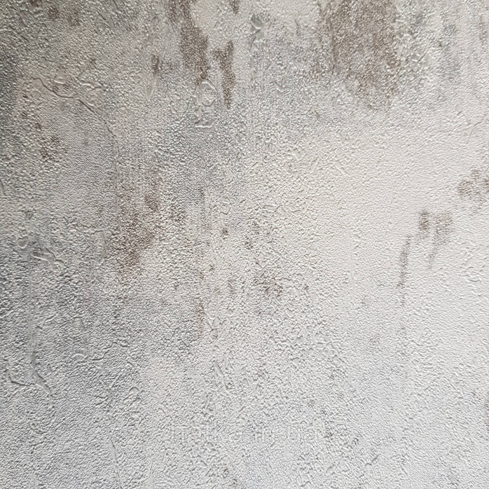 Обои метровые винил на флизелине Decowall Retro под бетон под штукатурку структурные белые молочные с серебром Киев - изображение 2