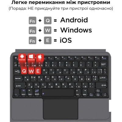 Чохол до планшета AirOn Premium iPad Pro 11 2024 with Keyboard (4822352781230) Вінниця - фото 7