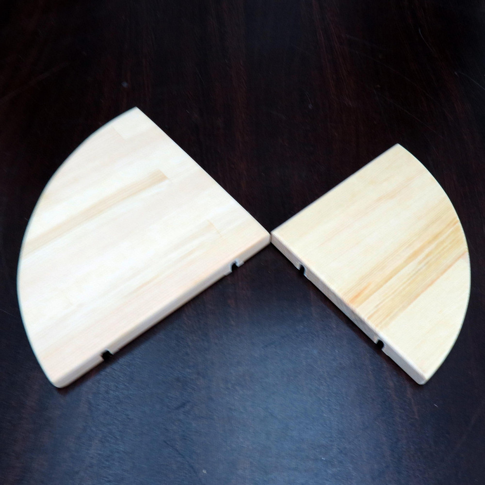 Угловая настенная полка 