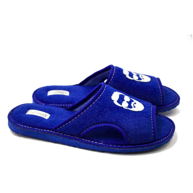Хатні капці чоловічі відкриті кімнатні з повсті PaGo "Бородач" сині 42 Одеса - фото 1