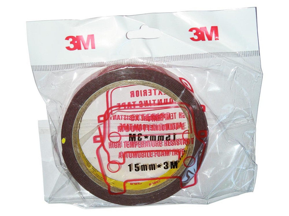 Скотч двосторонній. 3М 15мм x3м x1,2мм(кульок) Вінниця - фото 2