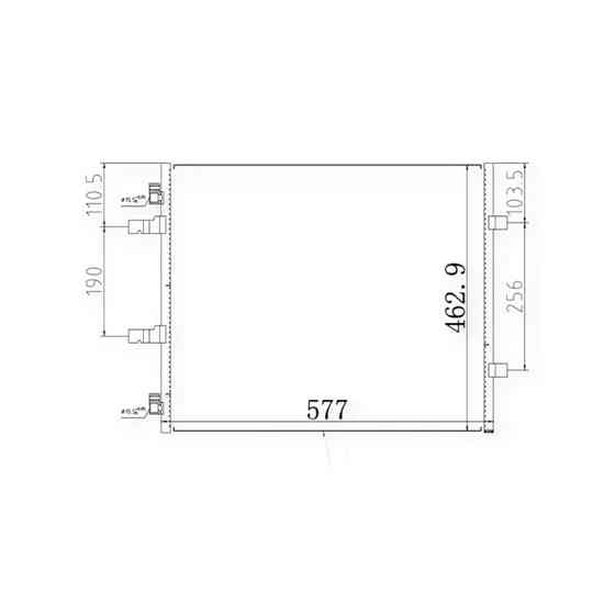 Радиатор Renault Trafic 2.0CDTI 06- 376198 кондиционера Мукачево