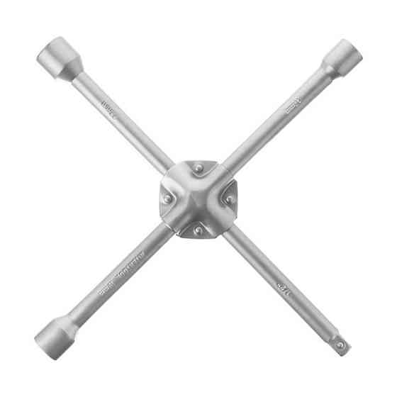 Ключ балонний хрестовий, укріплений, 1/2", 355×16 мм, 17×19×22 мм INTERTOOL HT-1602 Київ