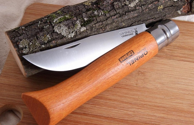 Кухонний Ніж універсальний Opinel "Carbon Steel No.12" (113120) Вуглецева сталь Нововолинськ - фото 5