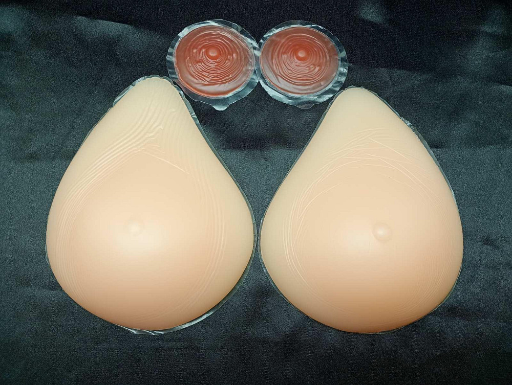 Реалістичні силіконові груди IVITA розмір CС / 105A / 100B / 95 C 18*12.8*5см Луцьк - фото 2