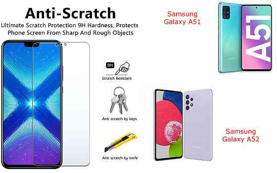 Защитное стекло NeoGlass для Samsung Galaxy A51, Galaxy A52 – ультрапрозрачное и устойчивое Киев