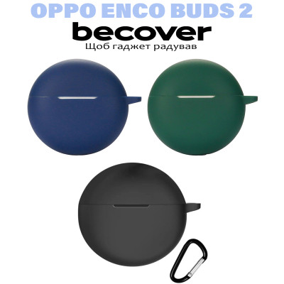 Чохол для навушників BeCover Silicon для Oppo Enco Buds 2 Deep Blue (710952) Вінниця - фото 3