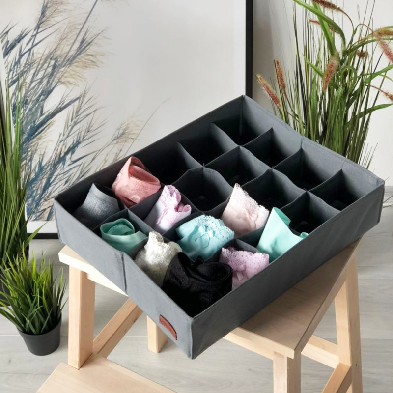 Набор органайзеров для нижнего белья 2 шт GR002 (Серый) Сумы - изображение 5