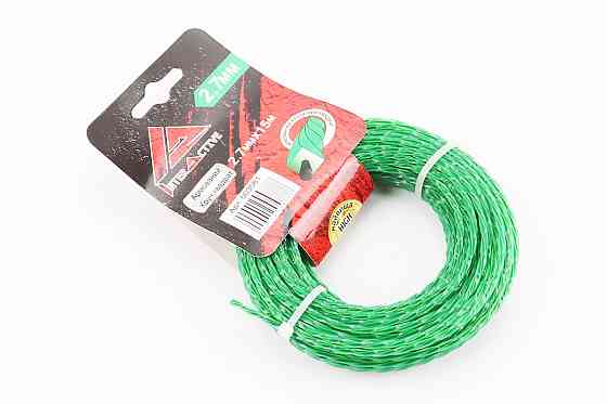 Струна косильна d-2,7mm, 15м "свердло" двокомпонентна Київ