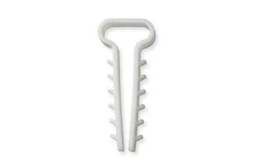 Дюбель-ялинка (8х5) для плоских дротів білий (пач 100шт) APRO Рівне