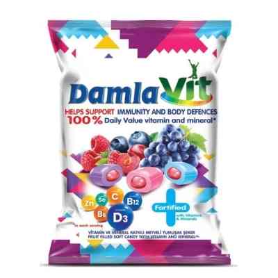 Конфета Tayas Damla Vit с фруктовым наполнителем, витаминами и минералами 90 г (1780212) Винница
