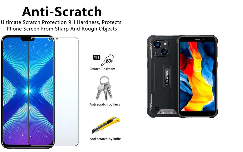 Захисне скло NeoGlass для Oukitel WP32, WP32 Pro – надпрозоре та стійке Київ - фото 1
