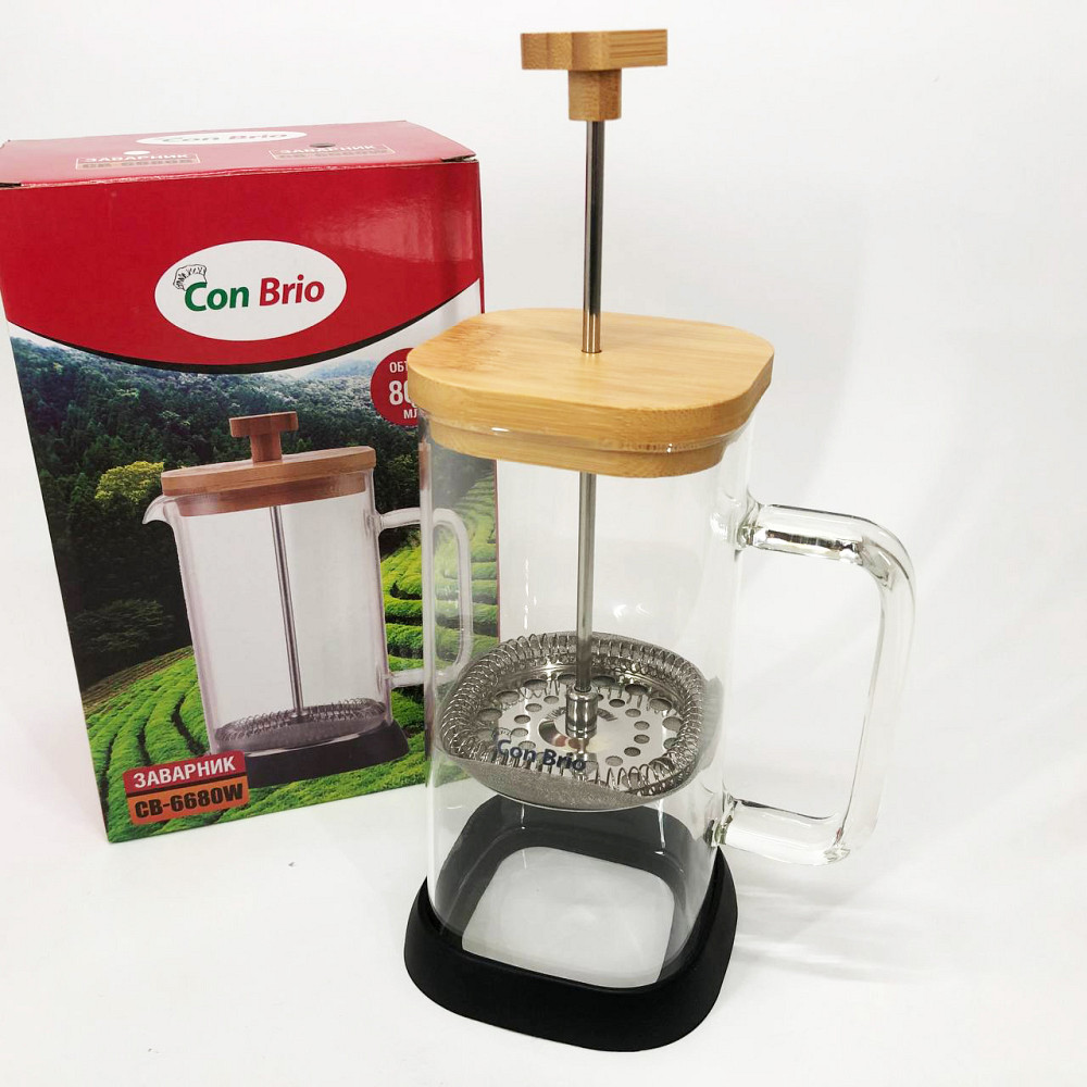 Заварник для кухні, Заварний скляний чайник, Френч-прес для приготування кави в офісі TK-71 Івано-Франківськ - фото 2