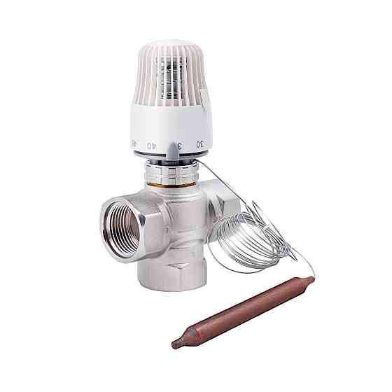 Кран змішувальний триходовий Thermo Alliance Standart 1" М30х1,5 з термоголовкою SF362W25 Київ