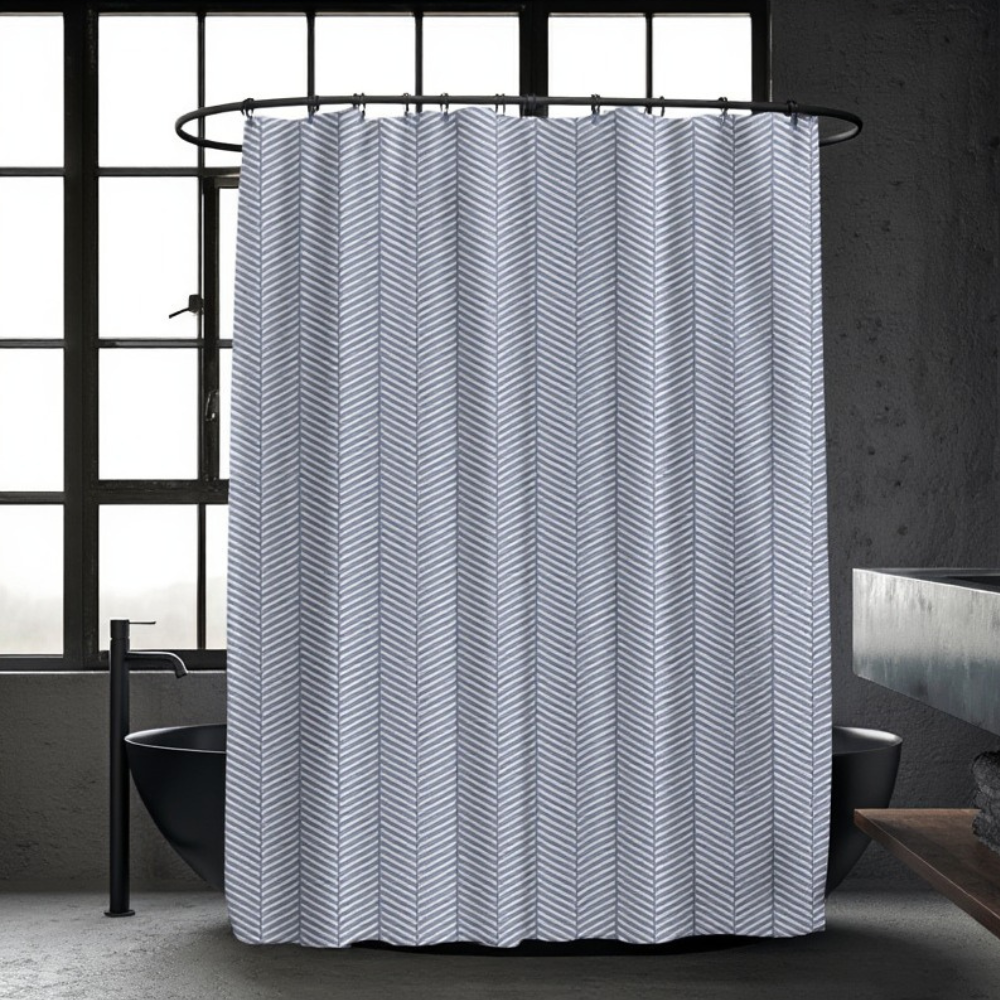 Шторка для ванной и душа с кольцами 180x180 см водоотталкивающая, шторка для ванной и душевой с крючками,цвет белый гранит Каменец-Подольский - изображение 1